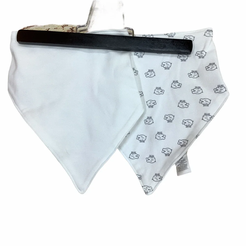 Carter’s Simple Joy White Lamb Bodysuit & Bib 24 M